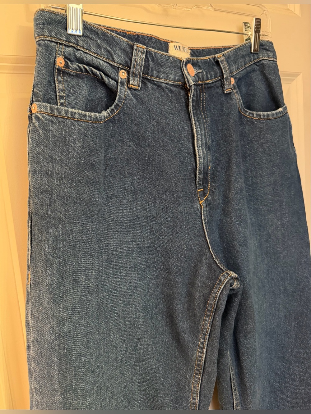 We The Free Tinsley Baggy High Rise Jeans in Blue, Size 28 - Picture 2 of 15